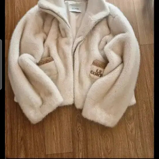 [BUNJANG] Ozsecon Ivory Cropped Fur Jacket / 오즈세컨 럭키슈에뜨 듀엘 시스템 보브 에고이스트 지컷