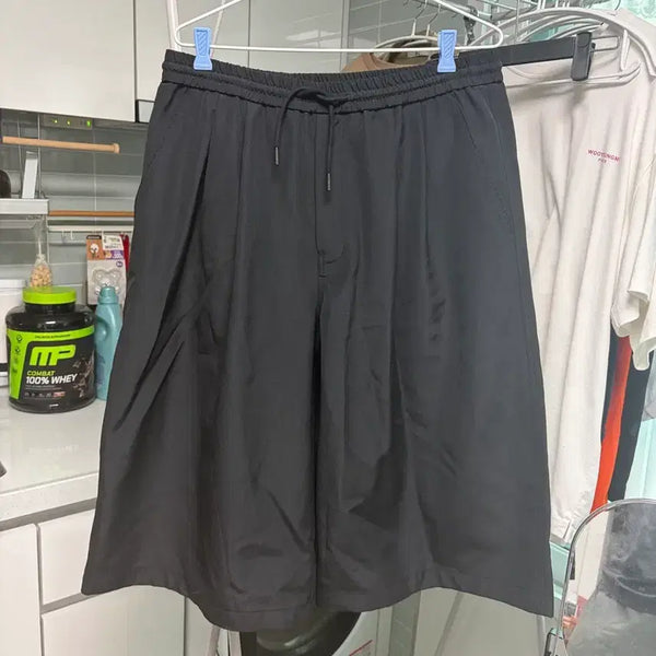 [BUNJANG] Juun.J Nikel Bermuda Shorts Black Size 38 / 준지 니케울 버뮤다 38