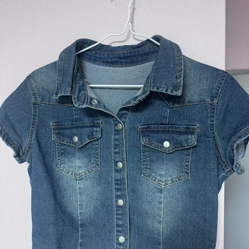 [BUNJANG] Light Wash Denim Shirt / 청 데님 셔츠