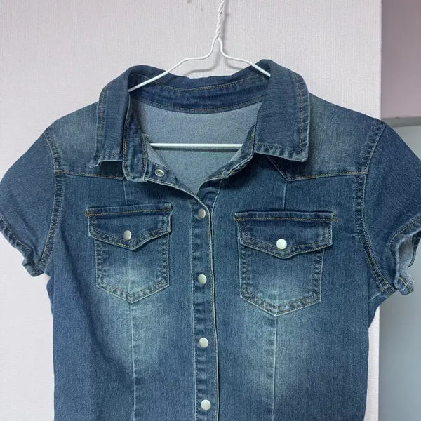 [BUNJANG] Light Wash Denim Shirt / 청 데님 셔츠