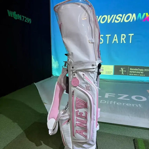 [BUNJANG] Anewu Women's Caddy Bag White Pink / 어뉴 여성 캐디백 화이트 핑크 (골프백)