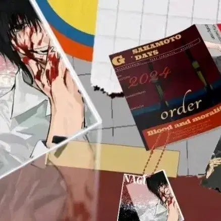 [BUNJANG] Sakamoto Days Nagumo Art Book & Acrylic Charm Bundle Set / 일괄) 사카모토 데이즈 나구모 화첩 아크릴 키링