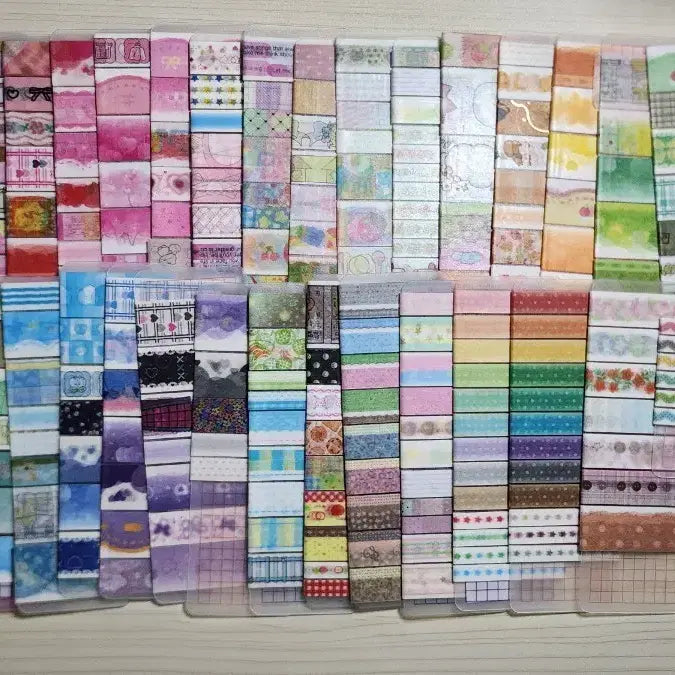 [BUNJANG] Sealed Sticker Bundle Set with Washi Tape, Die-Cut Stickers, and Memo Pads / 다꾸 일괄 처분 씰스티커 마테 인물스티커 모조지 떡메 키스컷