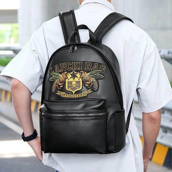 [BUNJANG] Bee Embroidery Backpack / 꿀벌 자수 백팩 새상품