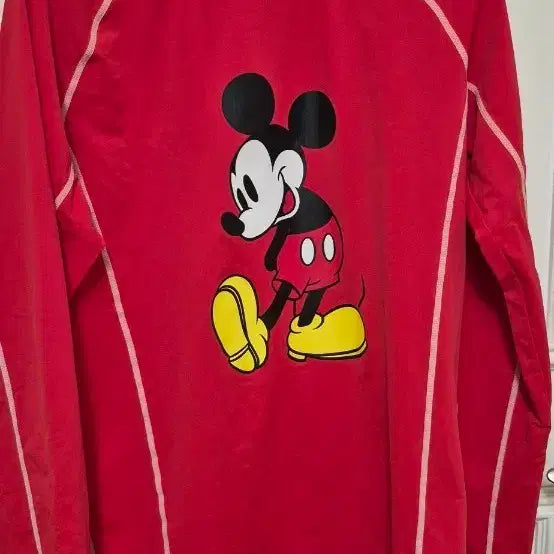 [BUNJANG] Red Mickey Mouse Rash Guard L / 래쉬가드  L