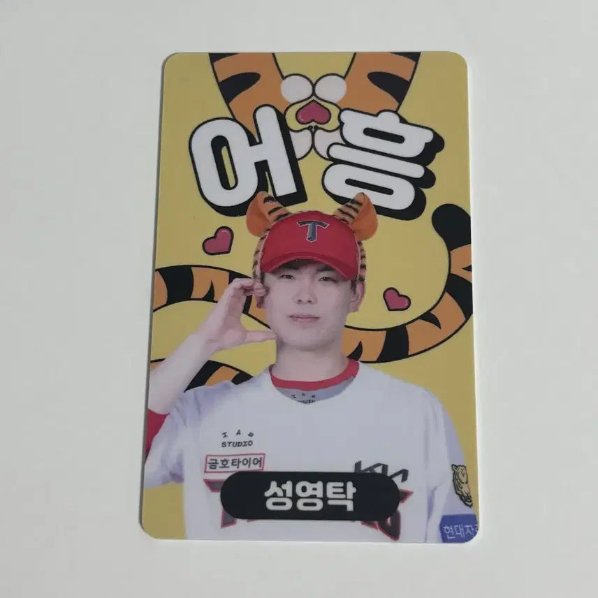 [BUNJANG] Kia Tigers Eohung Seong Yeong-tak Photocard / 기아 타이거즈 어흥 포카 포토카드 성영탁