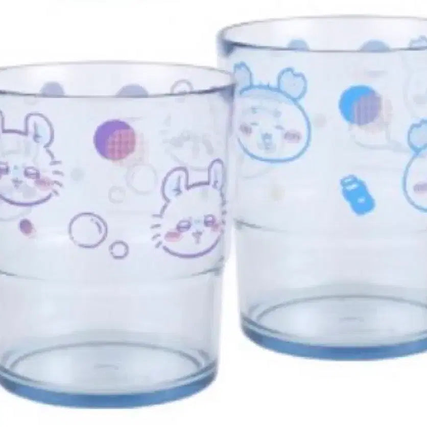 [BUNJANG] Chiikawa Summer Retro Cups 2-Set (Kani & Momonga) / 치이카와 여름 레트로 컵 2종세트(카니&모몽가)