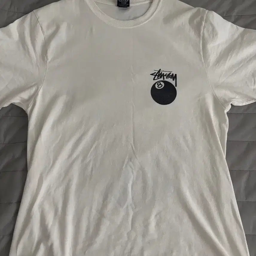 [BUNJANG] Stussy 8 Ball T-Shirt White / 스투시 8볼 반팔티 화이트