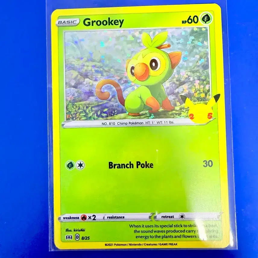 [BUNJANG] Pokemon Card Chimchar 25th Anniversary Holo North American Edition / 포켓몬카드 흥나숭 25주년 홀로 북미판 카드
