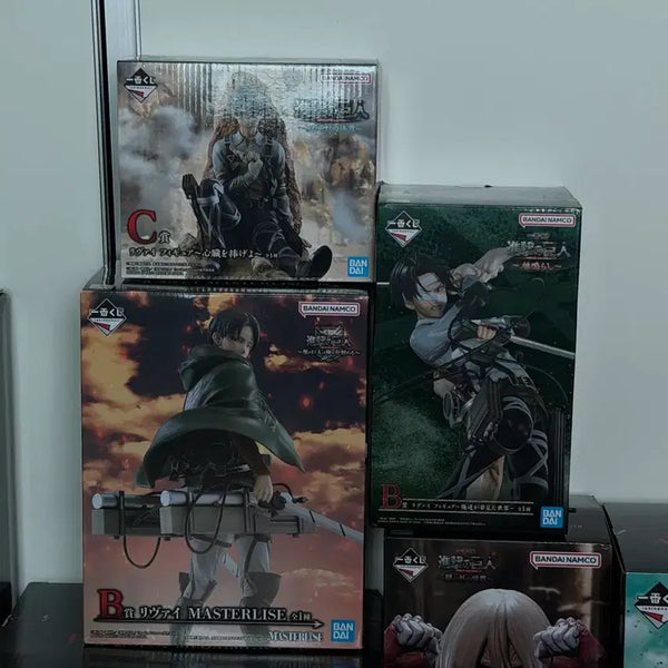 [BUNJANG] Attack on Titan Levi Ichiban Kuji Figure 3-Type Bundle Set / 진격의 거인 리바이 제일복권 3종 일괄