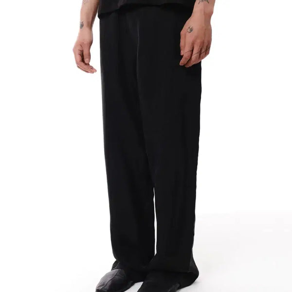 [BUNJANG] Dive In CUPRA Straight Trousers (Black) / 다이브인 CUPRA STRAIGHT TROUSERS (BLACK)