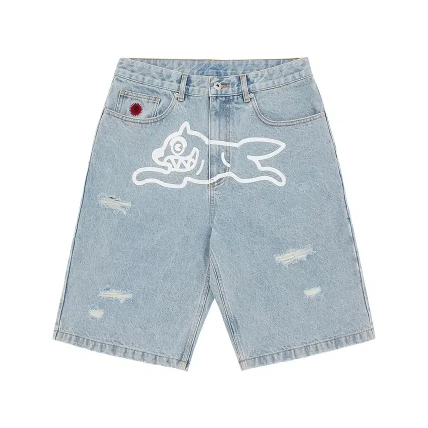 [BUNJANG] BBC Icecream 26ss Running Dog Denim Shorts Blue / (새상품)[30,32,36] BBC 아이스크림 26ss 러닝 도그 데님 쇼츠/블루