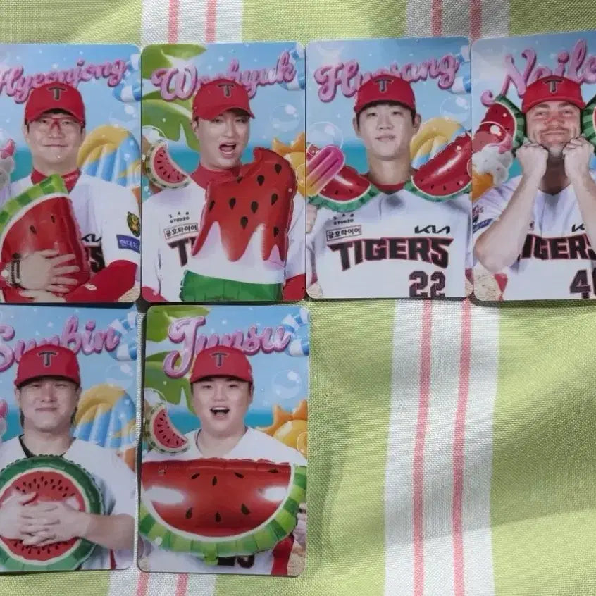 [BUNJANG] Kia Tigers Summer Watermelon Photocard / 기아타이거즈 여름냠 수박 포토카드 양도