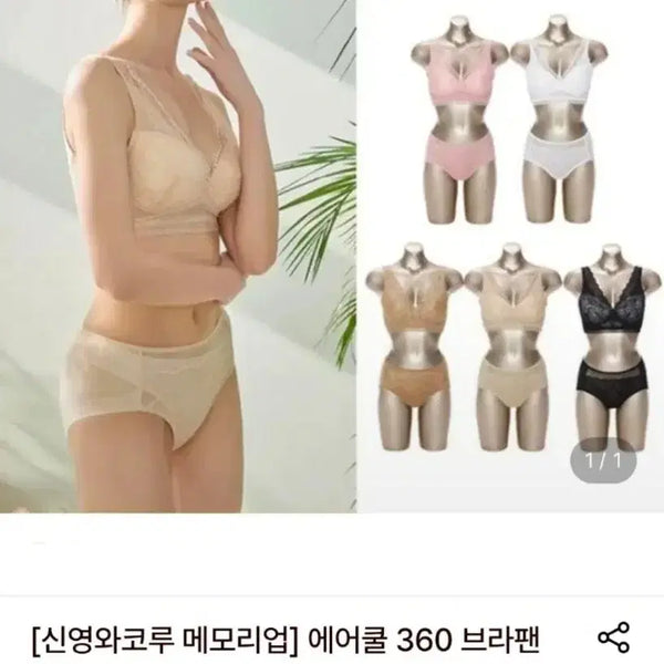 [BUNJANG] Shin Young Wacoal Memory Up Air Cool 360 Bra Panty Set (5-Piece) / 신영와코루 메모리업 에어쿨 360 브라팬티 5세트