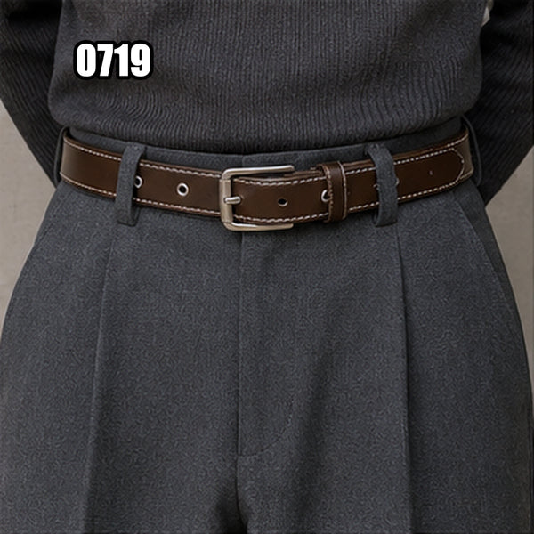 [BUNJANG] Vintage Casual Leather Belt Brown / VTG 빈티지 캐주얼 가죽 브라운 벨트
