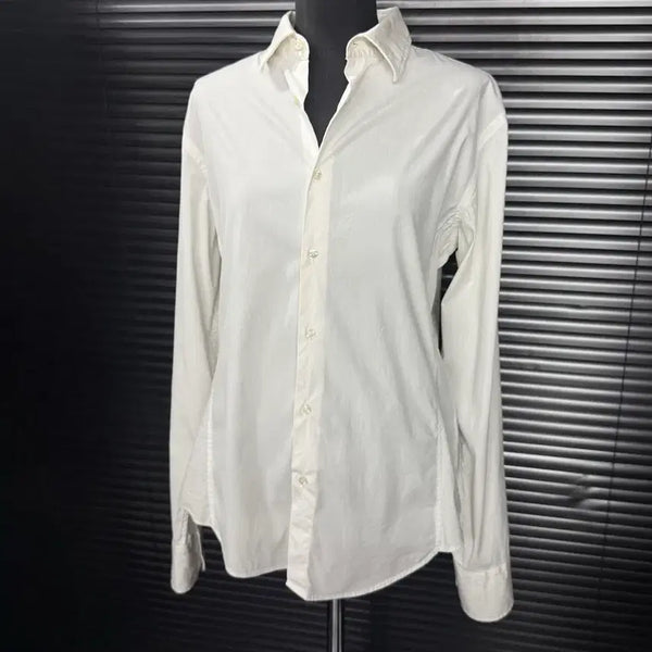 [BUNJANG] Zara Men's White Super Slim Fit Dress Shirt / 자라 맨 화이트 흰색 슈퍼 슬림 핏 와이 셔츠 S 90 고스 펑크 갸루 로리걸