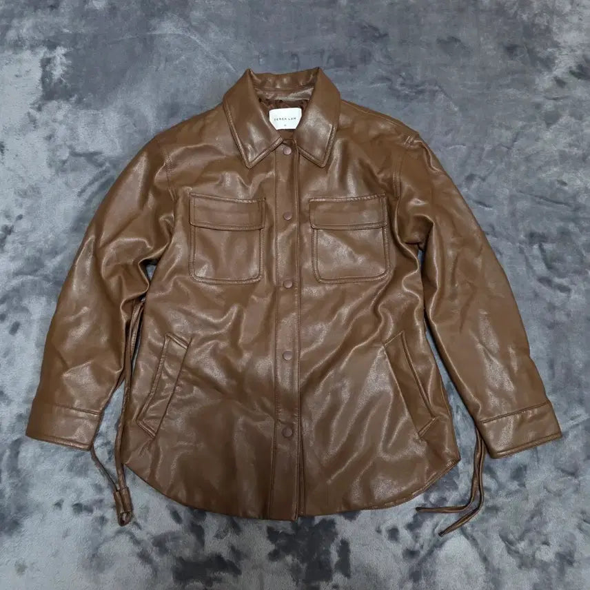 [BUNJANG] Women's Derek Lam Vegan Leather Jacket / (66)여성 데릭램 비건 레더 자켓