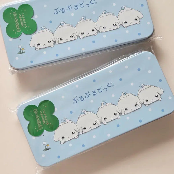 [BUNJANG] San-X Buruburu Dog Can Pencil Case / 산엑스 부르부르도그 캔 펜케이스