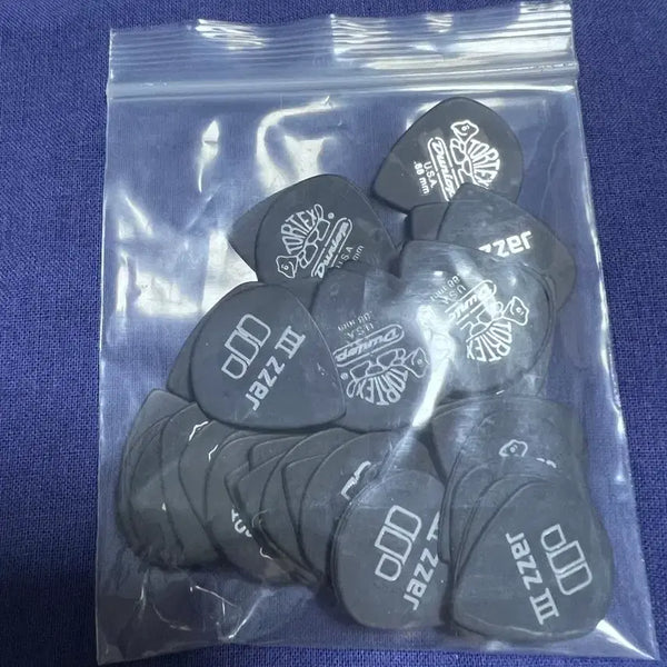 [BUNJANG] Dunlop Tortex Jazz III Guitar Picks (88mm, 44 Count) / 던롭 톨텍스 기타피크 88mm 재즈3 44개 일괄