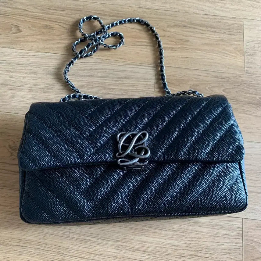 [BUNJANG] Louis Quatorze Chain Bag Black Crossbody Shoulder Bag / 루이까또즈 체인백 블랙 크로스백 숄더백 HSIQT08FA18L