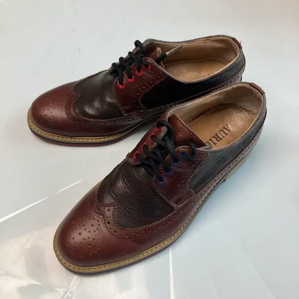 [BUNJANG] Wingtip Oxford Shoes (Burgundy Brown, Size 265) / 윙팁 버건디 브라운 슈즈 (265 / 구두)