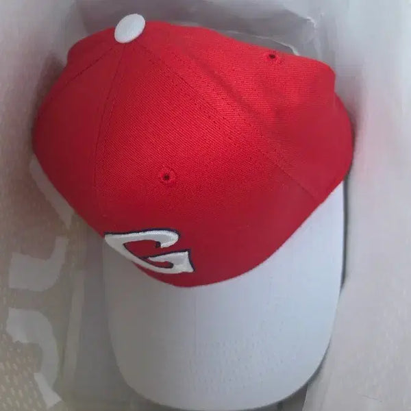 [BUNJANG] Lotte Giants Red 'G' Logo Baseball Cap / 롯데자이언츠 볼캡