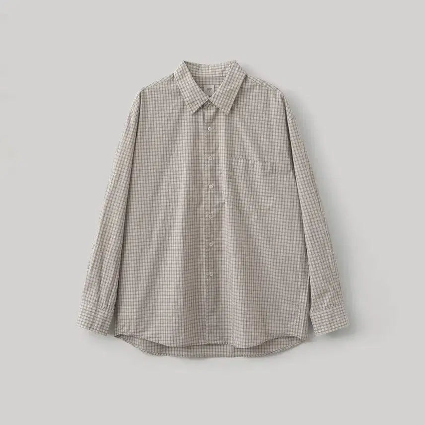 [BUNJANG] Another Office Ordinary Check Shirt Ecru / [3] 어나더오피스 오디너리 체크 셔츠 에크루