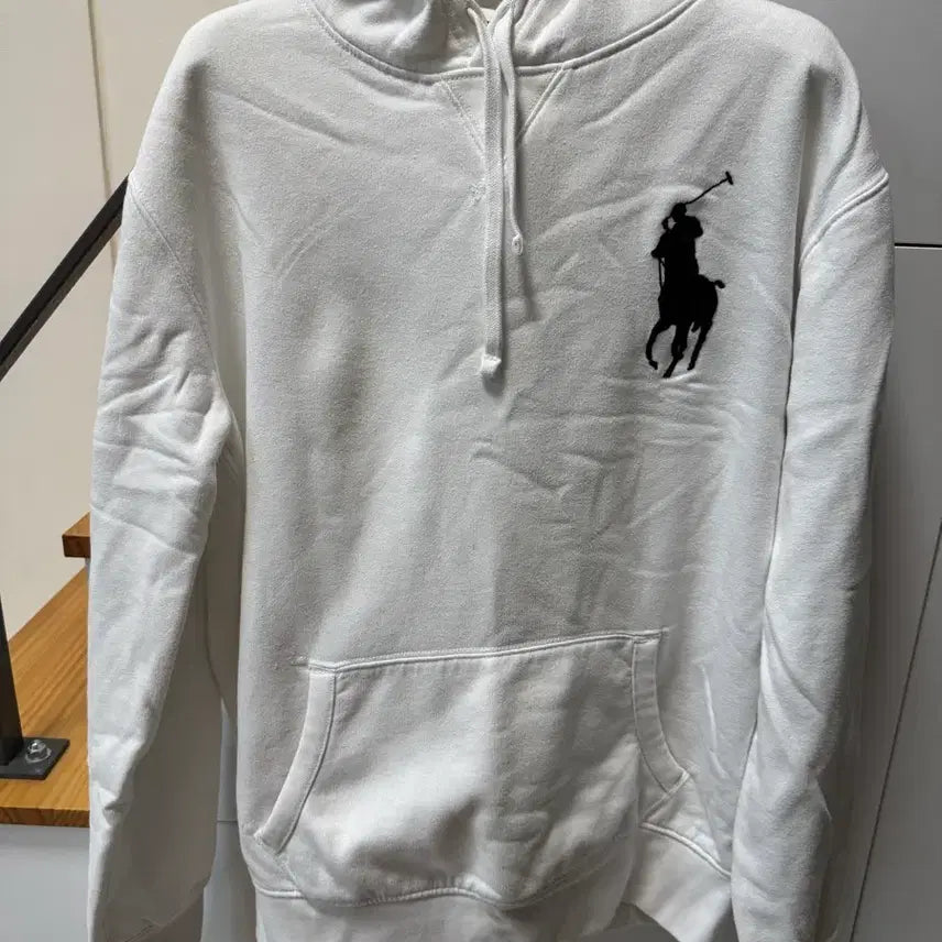 [BUNJANG] Polo Ralph Lauren Basic Logo Hoodie White / 폴로랄프로렌 후드티