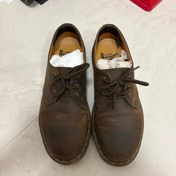 [BUNJANG] Dr. Martens 1461 3-Eye Vintage Brown Loafers / 닥터마틴 1461 3홀 빈티지브라운 270