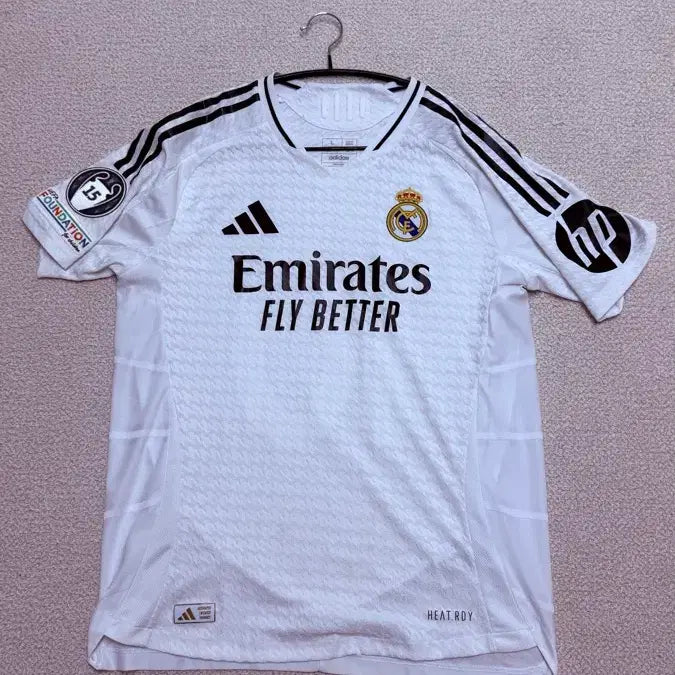 [BUNJANG] Adidas Real Madrid 2024/25 Home Authentic Jersey White US L / 아디다스 레알 마드리드 2024/25 홈 어센틱 저지 화이트 US L