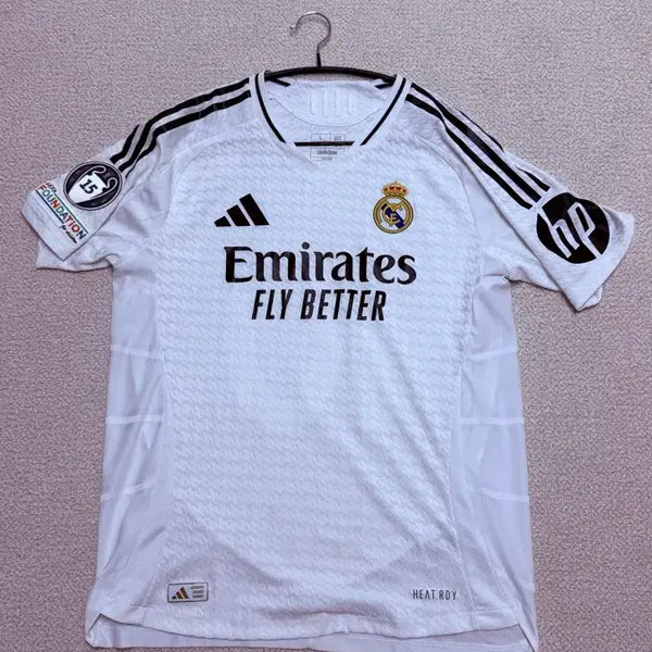 [BUNJANG] Adidas Real Madrid 2024/25 Home Authentic Jersey White US L / 아디다스 레알 마드리드 2024/25 홈 어센틱 저지 화이트 US L