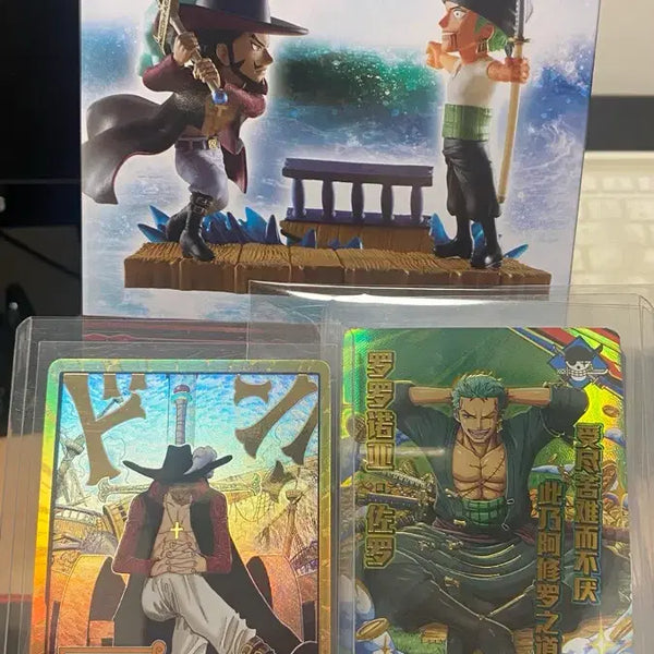 [BUNJANG] One Piece Zoro & Mihawk Figure Card Set / 원피스 조로&미호크 피규어 카드 사제 세트