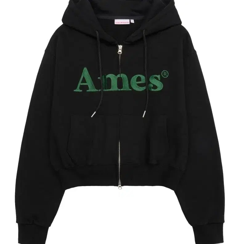 [BUNJANG] AMES WORLDWIDE Crop Hoodie Zip-Up / 아메스월드와이드 크롭 후드 집업 HOODIE ZIP UP