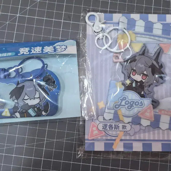 [BUNJANG] Arknights Logos Candy Keyring Chair Racing Oil Keyring Bundle Set / 명일방주 로고스 캔디 키링 의자 레이싱 오일 키링 일괄