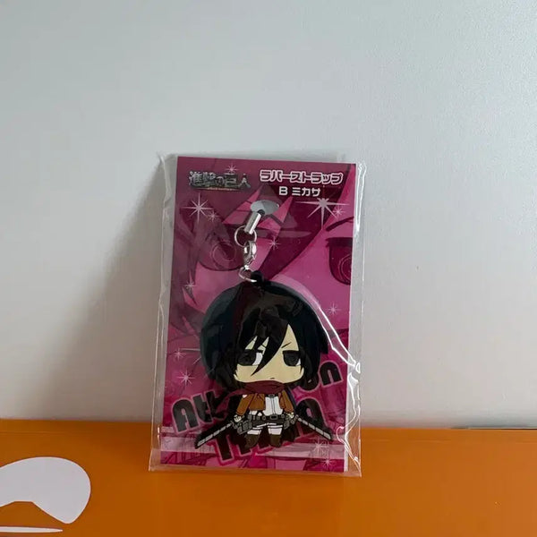 [BUNJANG] Attack on Titan Mikasa Ackerman SD Rubber Keyring (Sealed) / 미개봉] 진격의거인 미카사 sd 러버 키링 굿즈