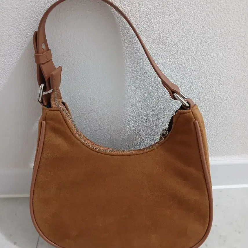[BUNJANG] Suede Brown Tote Bag / 스웨이드 브라운 토트백