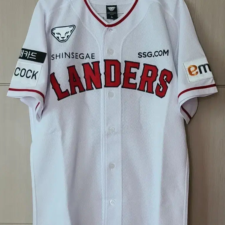 [BUNJANG] SSG Landers Dyantfit Home Baseball Jersey Size 100 / SSG 랜더스 다이나핏 홈 유니폼 100