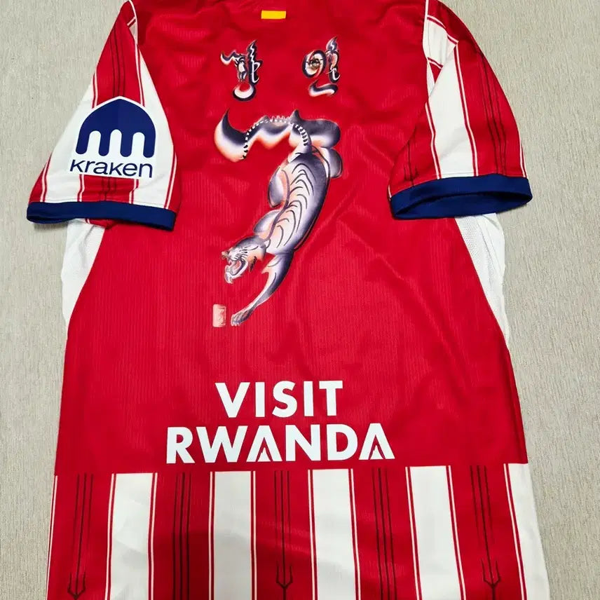 [BUNJANG] 26-27 Atletico Madrid Authentic Home Jersey Lee Kang-in Korean Font Official / 26-27 아틀레티코 정품 홈 유니폼 이강인 오피셜 한글 폰트 마킹