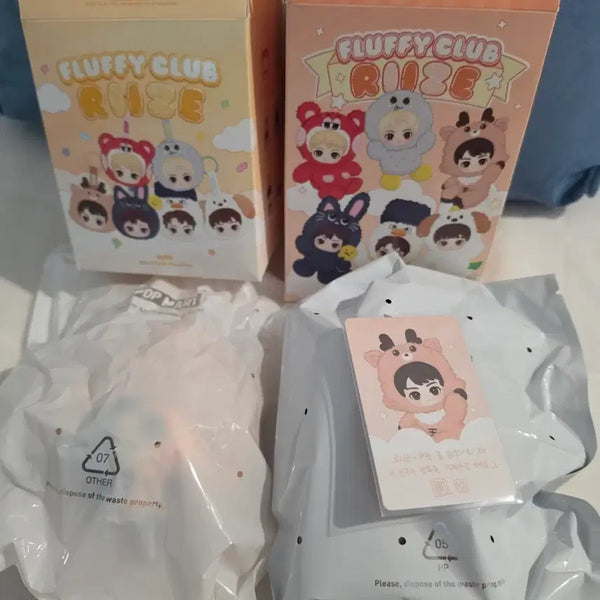 [BUNJANG] RIIZE POP MART Fluffy Keychain + Face Pouch Keychain Sungchan Urackbam Bundle Set / 라이즈 팝마트 플러피키링+얼굴파우치키링 성찬 우락밤 set