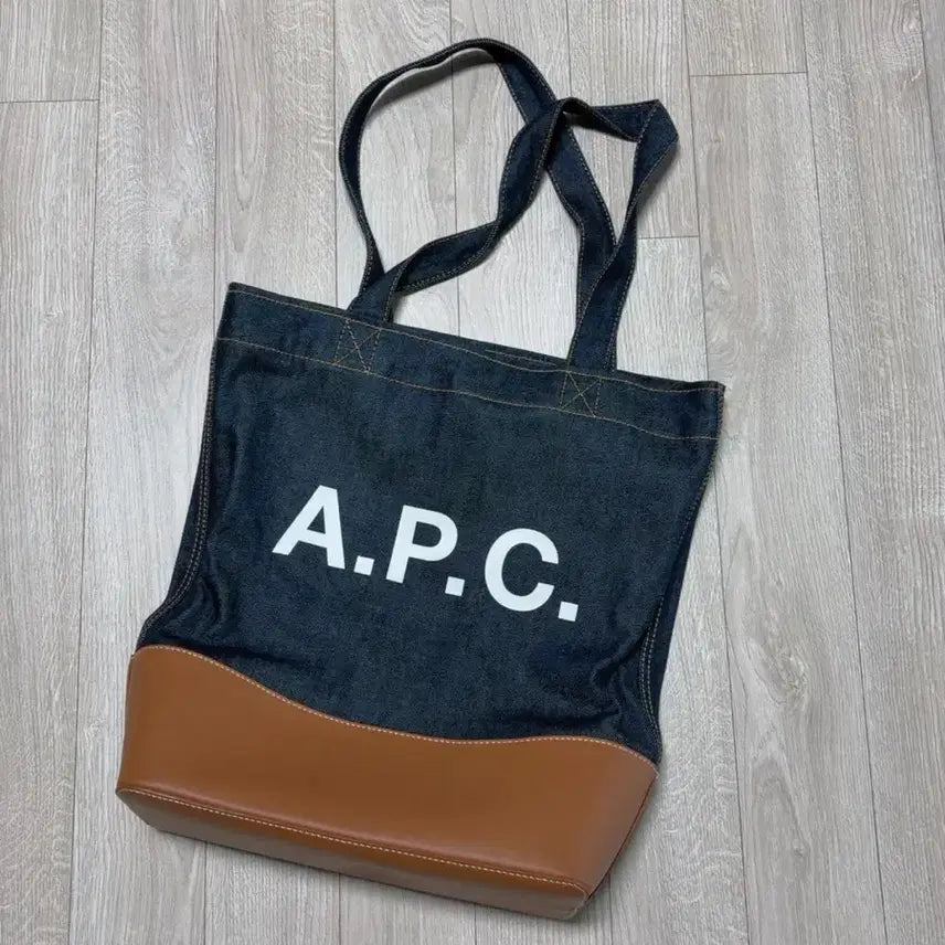 [BUNJANG] A.P.C. Axel Tote Bag Denim Caramel / 아페쎄 악셀 토트백 데님 카라멜