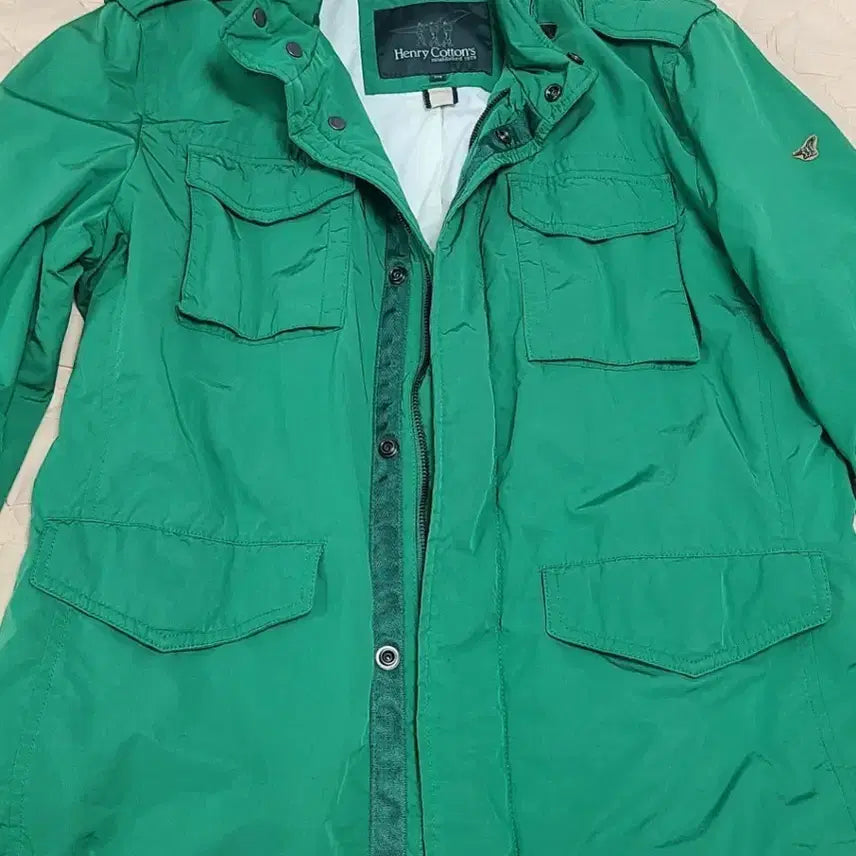[BUNJANG] Henry Cotton's Green Field Jacket / 헨리코튼 그린색 야상 자켓
