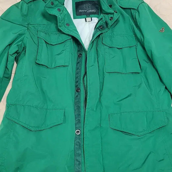 [BUNJANG] Henry Cotton's Green Field Jacket / 헨리코튼 그린색 야상 자켓