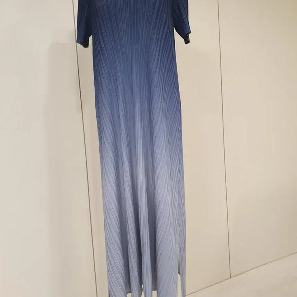 [BUNJANG] Pleated Gradient Maxi Dress / 플리츠 그라데이션 맥시 원피스