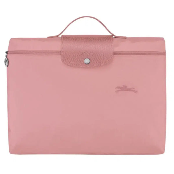 [BUNJANG] Longchamp Business Briefcase Petal Pink Recycled Polyamide Canvas Leather Trim / 롱샴 비즈니스 브리프케이스