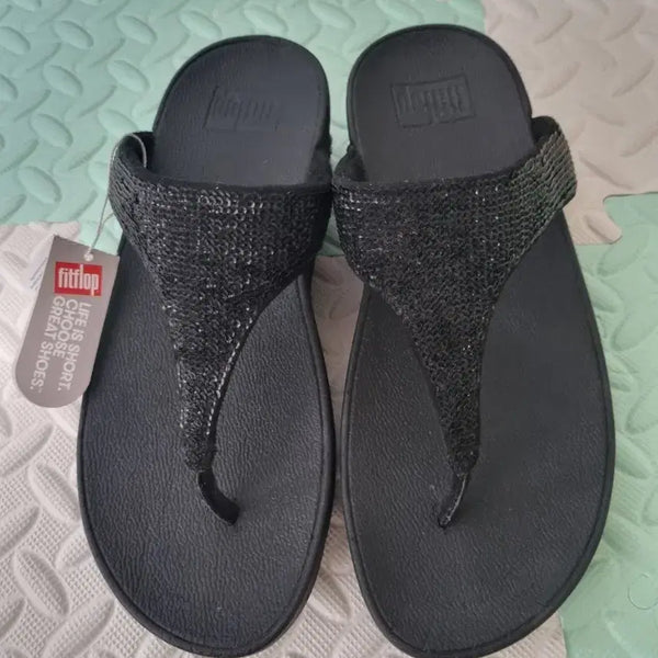 [BUNJANG] Fitflop Sequin Flip-Flops Size 230 / (새상품)핏플랍 스팽글 쪼리 230