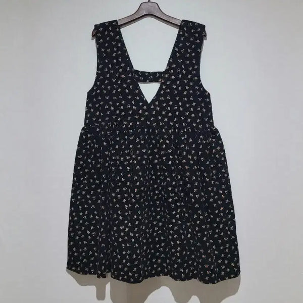 [BUNJANG] Floral Layered Sleeveless Dress / (새상품)플라워 레이어드 나시 원피스