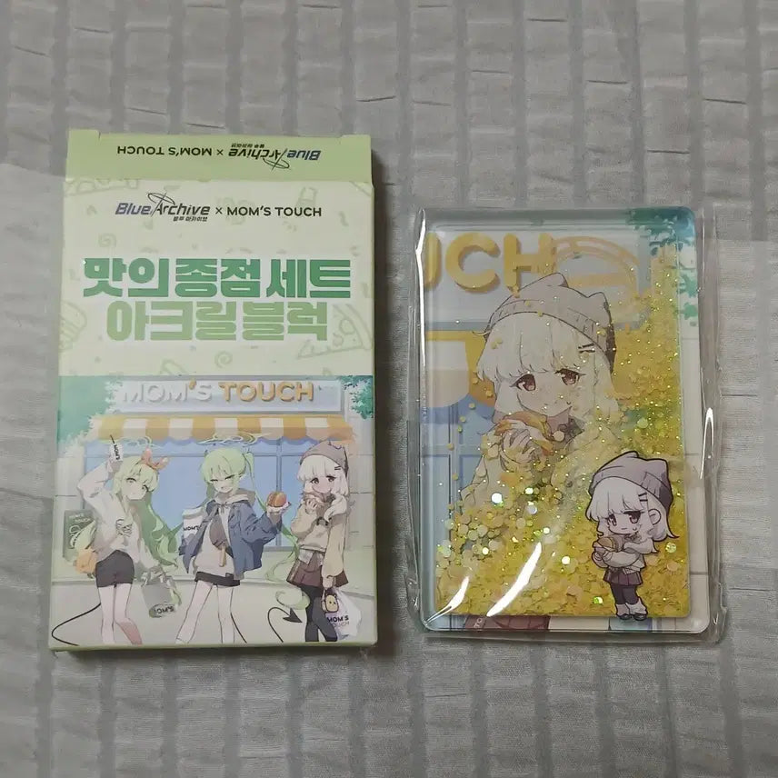 [BUNJANG] Blue Archive x Mom's Touch "Taste Terminal Set" Aoba Acrylic Block / 블루아카이브 x 맘스터치 맛의종점세트 아크릴블럭 아오바