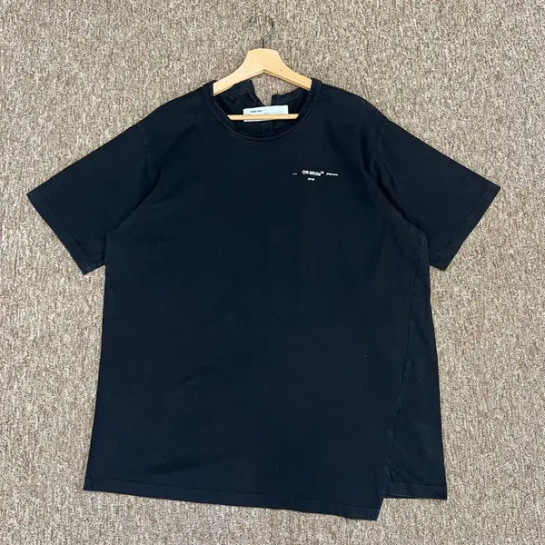[BUNJANG] Off-White Temperature Label Black T-Shirt XXL / 오프화이트 템퍼쳐 블랙 반팔티 XXL