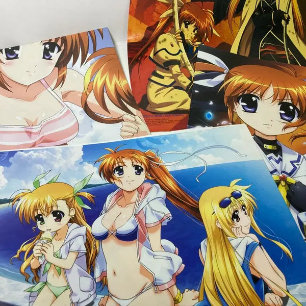 [BUNJANG] Magical Girl Lyrical Nanoha Poster Set (4 Types) / 급처 가격인하 마법소녀 리리컬 나노하 포스터 4종 일괄