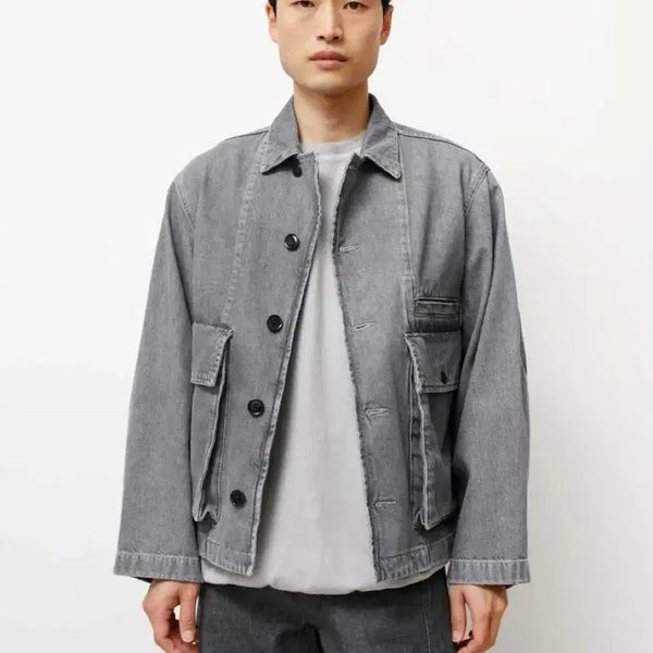 [BUNJANG] Lemaire 22SS Denim Jacket Stone Grey / [M]22SS 르메르 데님 자켓 스톤그레이